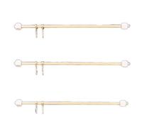 Barbara Maison de Poupées 3 Rideau Bois Tiges Rails 10 Centemeters 4 Pouces Long Miniature Fenêtre Accessoire