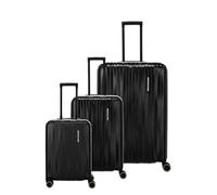 Travelite Barbara Novelty 4 roulettes Set de valises 3 pièces avec soufflet d'extension noir