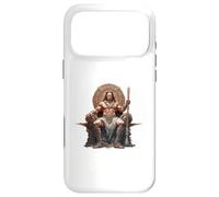 Barbare musclé Assis sur Un trône Coque pour iPhone 17 Pro Max