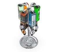 Barbarian - 4/6 bouteilles optiques rotatives pour bar à la maison - Support pour bouteille d'alcool, de vin, distributeur de boissons à l'envers