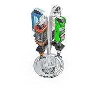 Barbarian - 4/6 bouteilles optiques rotatives pour bar à la maison - Support pour bouteille d'alcool, de vin, distributeur de boissons à l'envers