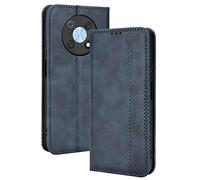 BARBARIAN Coque pour Huawei Nova Y90 Etui, Housse Premium PU/TPU Portefeuille Protection Case ave [Magnétique] [Carte Fentes] [Stand Fonction]. Bleu