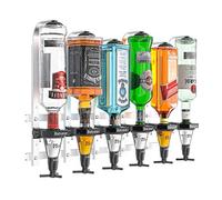 Barbarian Distributeur de Boissons Alcool Bar Butler 3/4/6 mesures Dosage 25 ML Bar de Maison (6 Bottle)