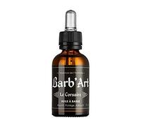 Barb'Art - Huile Barbe Magnifique - Entretien barbe - Huiles bio d'Argan, Sésame et Jojoba - "Le Corsaire" - 30 ml