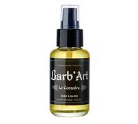 Barb'Art - Huile Barbe Magnifique - Entretien barbe - Huiles bio d'Argan, Sésame et Jojoba - "Le Corsaire" - 50ml