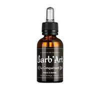 Barb'Art - Huile Sèche Barbe - Entretien barbe - Huiles bio d'Argan, de Noyau d'Abricot et d'Olive - "Le Conquérant" - 30 ml