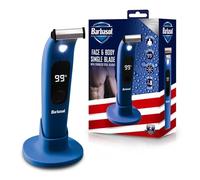 Barbasol Rasoir hybride visage et corps à lame unique, rechargeable, humide/sec, écran LED, lumière intégrée