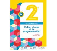 Eric Barbazo – Cahier d'algo et de programmation 2de – Éd. 2022 – Broché