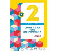 Barbazo - Cahier d'algo 2nde Edition 2022 - Eric Barbazo - Hachette Education - broché - Scolaire / Universitaire