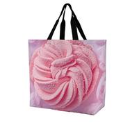 Barbe À Papa Sac Courses Pliable Tote Bag Imperméable Sac A Main Femme Pour Shopping Plage Gym