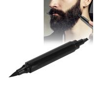 Barbe Crayon Filler 2 en 1 Hommes Barber Stylo Stylo 4 Pointe Fourche Résistant À La Sueur Couverture Longue Durée Réparation Moustache Forme Brun Foncé