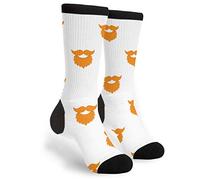 Barbe Et Moustache Rousses Femme Homme Chaussette De Travail Respirant Socquette D'Équipage Chaudes Chaussettes De Sport Pour Cyclisme Extérieur Randonnée