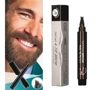 Barbe Filler Pen, Kit De Stylo De Remplissage De Barbe, Crayon à Barbe Homme, Beard Pencil Filler For Men, Beard Filling Pen Kit, Longue Durée, Postuler à Moustache Et Sourcils (#001)