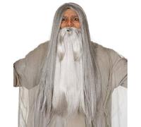 Barbe Grise Extra Magicien. Perruque Non Comprise Multicolore