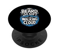 Barbe Ma Barbe est si Douce Que C'est comme Un Nuage Qui Marche PopSockets PopGrip Adhésif