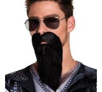 barbe noire de biker adulte - boland 01843 Noir G