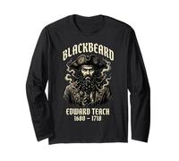 Barbe Noire Edward Teach Pirate Manche Longue