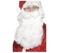 barbe père noël 38cm blanc adulte - générique 98150 Blanc G