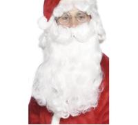 Barbe Père Noël adulte - SMIFFY'S - Taille Unique - Blanche - Pour Enfant