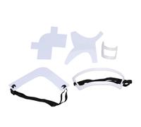Barbe Shaper 5 pièces Set | Matériau ABS pour un style précis des cheveux/décolleté | Outil de toilettage à barbe multifonctionnel pour les hommes | Taille sûre et confortable (White)