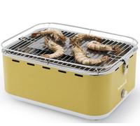 barbecook barbecue à charbon portable jaune avec housse 223.5925.000