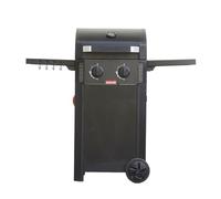 Barbecook barbecue à gaz Luca 210 avec tablettes pliables, barbecue à gaz compact, 121.4x60.3x112.3cm