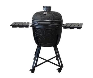 Barbecook Barbecue Kamado Kamal 2.0 Griller, Fumer, Cuire à la Vapeur, rôti, Extra Large Mat, 138x84x123cm, Noir