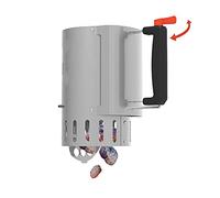 Barbecook cheminée d'allumage avec Safe-Drop pour Un allumage Rapide | allume feu • Acier inoxydable • Argenté • 16.5x16.5x27.5cm