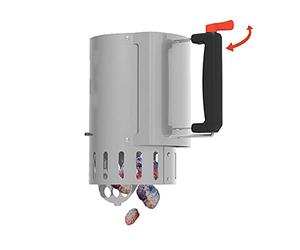 Barbecook cheminée d'allumage avec Safe-Drop pour Un allumage Rapide | allume feu • Acier inoxydable • Argenté • 16.5x16.5x27.5cm