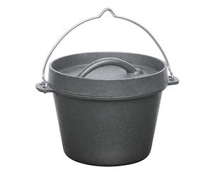 Barbecook Cocotte, marmitte en fonte, accessoire pour le barbecue bois, 0.7L
