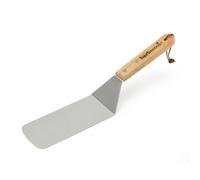 Barbecook spatule à poisson pour barbecue et plancha, ustensile barbecue en inox et bois 37cm, Argent