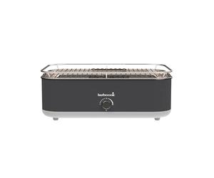 Barbecook gril de table électrique E-Carlo, grille camping, Midnight Grey, 42.5x33x16.5cm