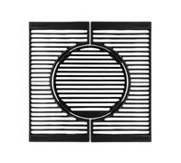 Barbecook Grille de barbecue Luca système flexible en fonte, accessoire barbecue, 23.5x41.7x2cm