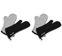 Barbecook Paire de Gants Longs Coton/Aluminium Noir 17 x 40 x 6,5 cm (Lot de 2)