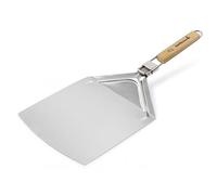 Barbecook Pelle à Pizza carrée pour Four et BBQ avec poignée en Bois et Crochet de Suspension en Acier Inoxydable, 32cm de Largeur