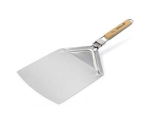Barbecook Pelle à Pizza carrée pour Four et BBQ avec poignée en Bois et Crochet de Suspension en Acier Inoxydable, 32cm de Largeur