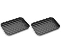 Barbecook Plateau à griller réutilisable en émail, accessoire barbecue, 34.5x23cm (Lot de 2)