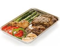 Barbecook Set de 5 plats à griller rectangulaires en aluminium 34.5x23cm
