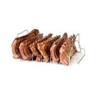 Barbecook Support à ribs pour barbecue en acier inoxydable 34,5x20x15 cm Argent