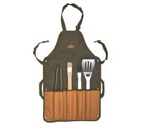 Barbecue - 5 ustensiles de barbecue avec tablier - 5 Pcs - Acier inox