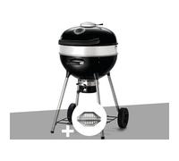Barbecue à charbon charcoal kettle pro 57 cm + lot de 2 paniers à charbon - napo