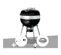 Barbecue à charbon charcoal kettle pro 57 cm + rôtissoire + lot de 2 paniers à c