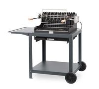 Barbecue à charbon + Chariot Le Marquier Exclusive Mendy 54 x 32 - Ardoise