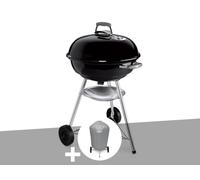 Barbecue à charbon Compact Kettle 47 cm + Housse - Weber
