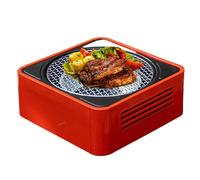 Barbecue à charbon de bois compact Kettle - Surface de cuisson Ø 57 cm - Avec couvercle émaillé en porcelaine et bouilloire - Support pour barbecue