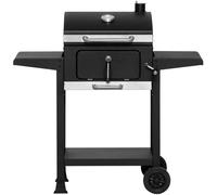 Barbecue à charbon de bois pour barbecue de jardin avec bouton de gril à double