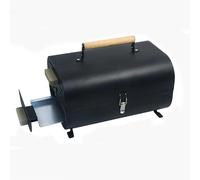 Barbecue à charbon de table, portable et pliable en fer pour le camping en plein air, design double face avec poignée, barbecue à huile compact, pour la cuisine en plein air