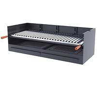 Barbecue à charbon et bois Grille en acier inoxydable de 60 cm - Libre installation/encastré