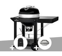 Barbecue à charbon Kettle Pro 57 cm sur chariot + Housse de protection + Lot de 2 paniers à charbon - Napoleon