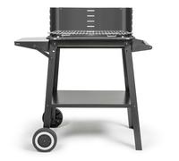 Barbecue a charbon - LIVOO - DOC328 - Inox - Surface de cuisson 48,5 x 28,8 cm - Hauteur réglable 70-84 cm